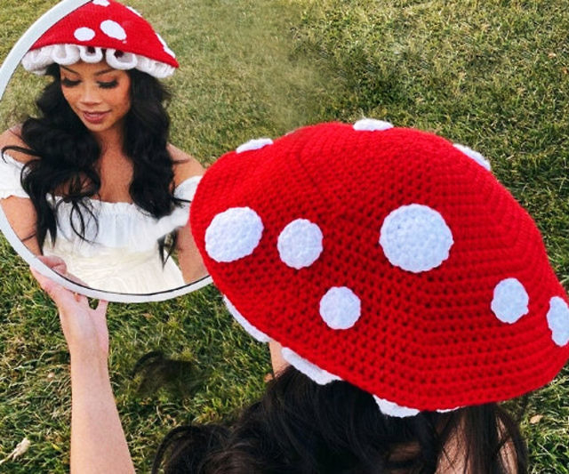 Crochet Mushroom Cap Hat Pattern - Crochet Mushroom Bucket Hat Pattern Free